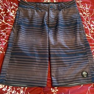 Vans striped swim trunks shorts